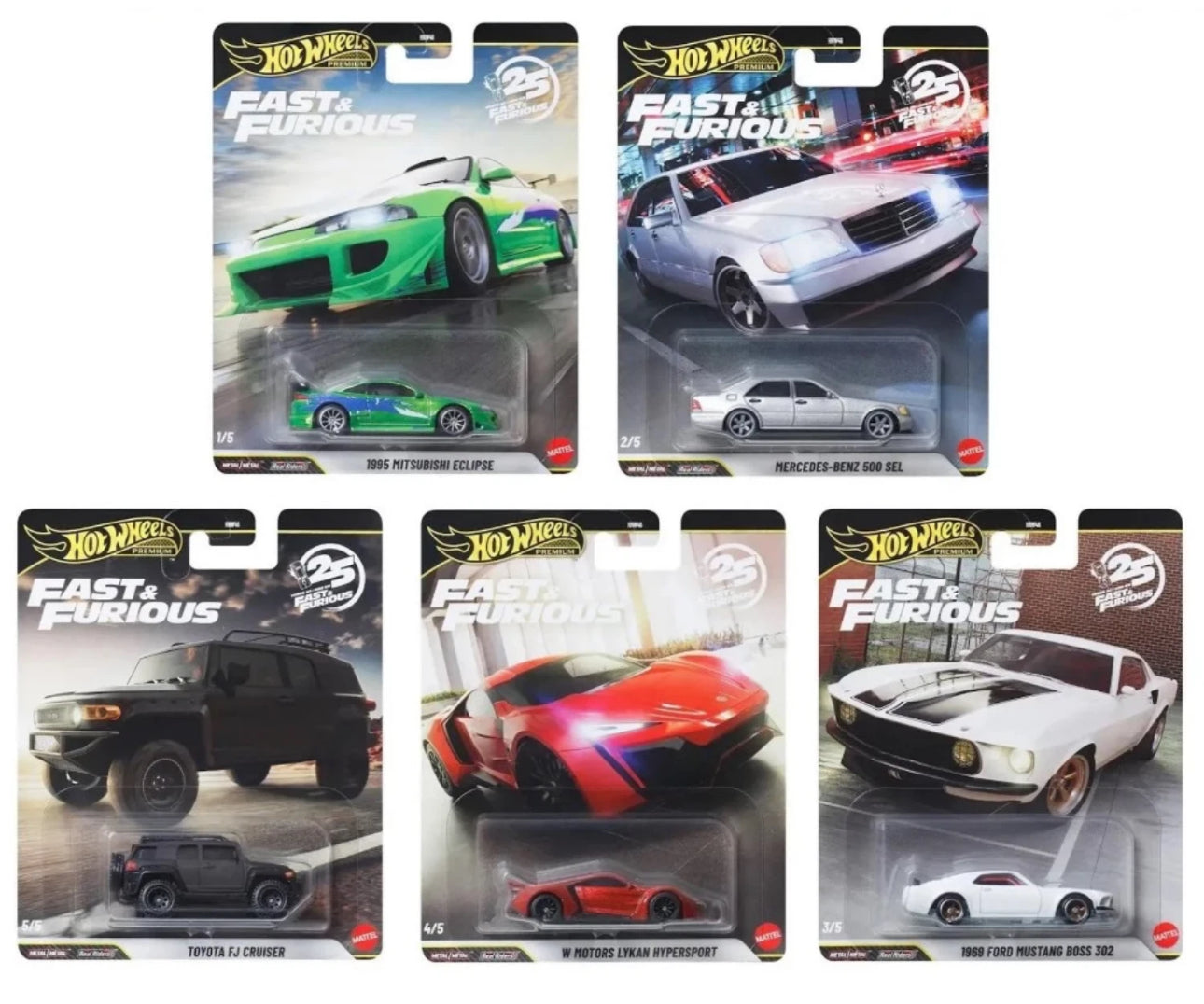 [PRE VENTA] Hot Wheels Fast and Furious 25 Años